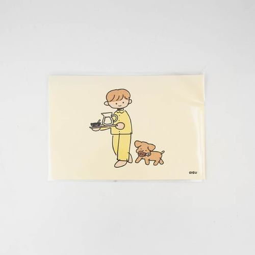jay &amp; butter postcard - 아침식사 Oigu
