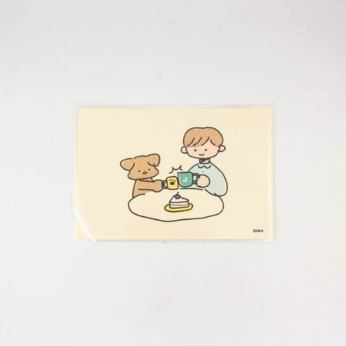 jay &amp; butter postcard - 디저트 타임 Oigu