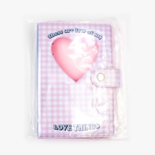 A6 diary cover - pink 러브띵스