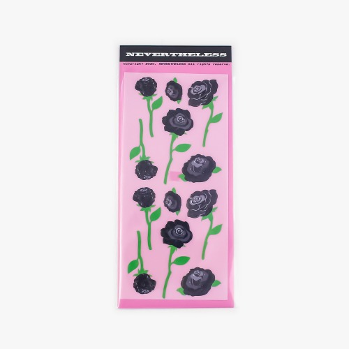 black rose sticker NEVERTHELESS