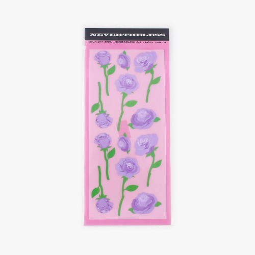 purple rose sticker NEVERTHELESS